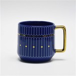 453 cm3 pavé en gros de la tasse de café en céramique avec poignée électropliée