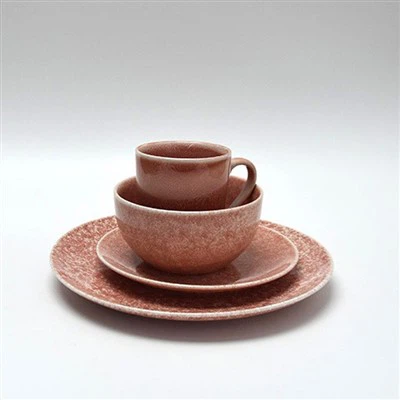 Service de table en porcelaine mandarine