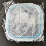 Récipient en verre transparent avec preuve de fuite