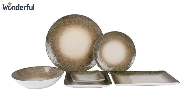 Ensembles d'assiettes carrées par l'impression numérique 3D